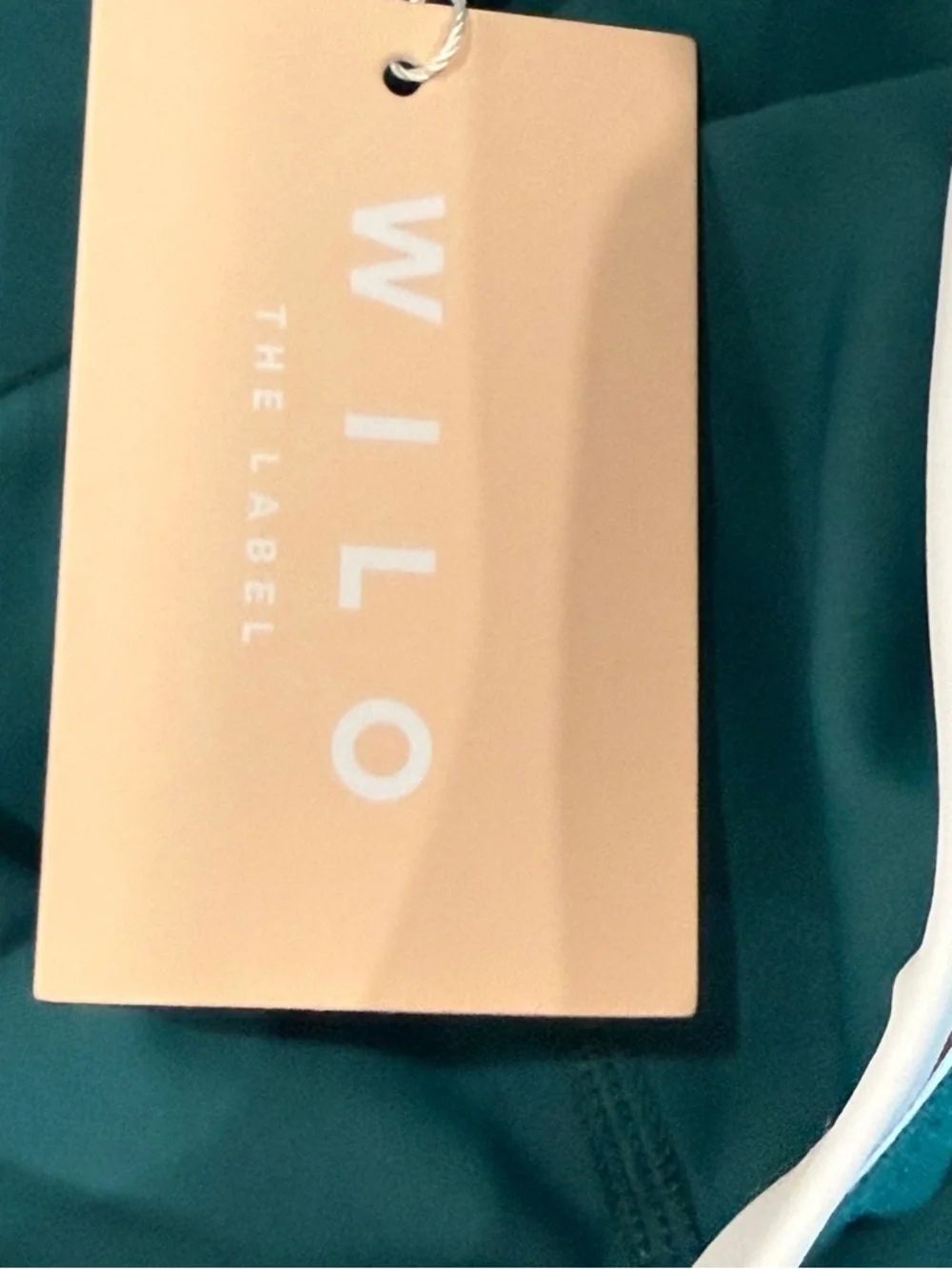 Wilo The Label Rib Bike Shorts XS Green Pink Athletic High Rise NWT - Picture 4 of 12